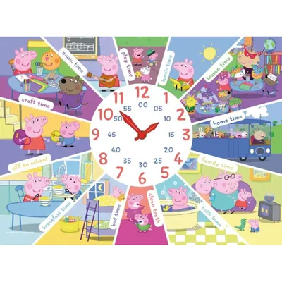 Image de RAVENSBURGER Puzzle de cochon Pepin avec horloge 60 pièces