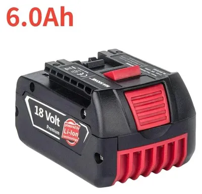 Immagine prodotto di Batteria agli ioni di litio da 18V per utensili elettrici - compatibile con i modelli GDS250-Li, GSR180-Li, GKS185-Li, GWS180-Li, GSB185-Li - 1 pezzo - 6,0 Ah - Litio-Ioni - 600 g