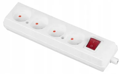 Zdjęcie produktu dla Listwa gniazd Jonex GN-460WS, 4-gniazdowa, z wyłącznikiem