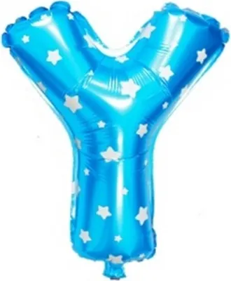 Produktbild von Buchstaben Luftballon 40CM Folienballon Blau Y