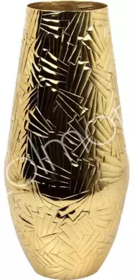 Immagine prodotto di Vaso in alluminio/oro, dimensioni 22x22x45