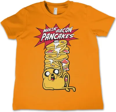 Produktbild von Makin' Bacon Pancakes Kids T-Shirt - 12Years-XL - Orange