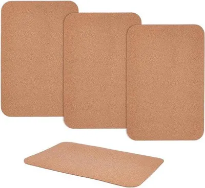 Produktbild von Famanu Korkplatten Set 4 Stück - Rechteckig, 44,7 x 29,7 cm