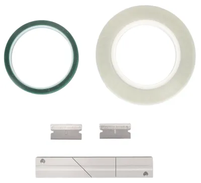 Image de Kit de connecteur de bobine de 10 pouces (1/4), pour bande magnétique ouverte, en aluminium, avec lame de guidage, compatible avec Revoxsonido
