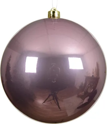Produktbild von Weihnachtskugeln Kunststoff 20cm 1 Stück - Vintagerosa