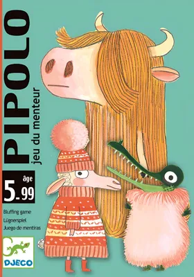 Produktbild von DJECO Pipolo Kartenspiel – Bluffspiel für Kinder und Familie, 2-4 Spieler, ab 5 Jahren