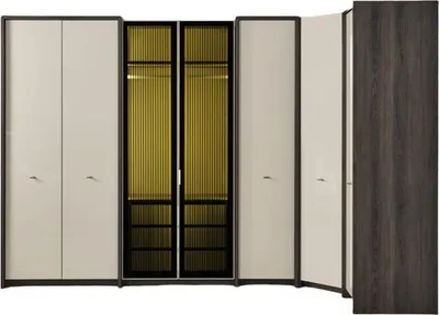 Obrázek produktu pro Eckschrank Garderobenschrank Schlafzimmerschrank Wäscheschrank Kleiderkasten