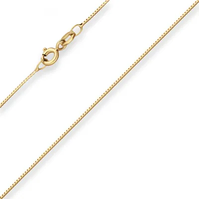 Produktbild von 0,7mm Veneziakette Collier Halskette aus 375 Gold Gelbgold 55cm