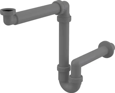 Produktbild von Allcadrain A434 Raumsparsiphon für die Waschbecken mit einer Überwurfmutter 5/4" ECO
