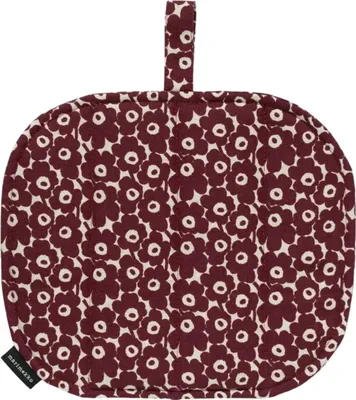 Produktbild von Marimekko Unikko Topflappen aus Baumwolle und Leinen 20 x 20 cm