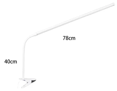 Image de INF Lampe à pince LED soin des yeux PVC USB pour bureau 360° 28cm/58cm 78 cm