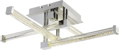 Produktbild von LED Deckenleuchte, Glas klar, chrom, L 69,2 cm