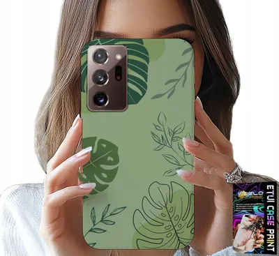 Produktbild von Fall Für Samsung Note 20 Ultra - Grüne Blätter Floralen Muster Zurück