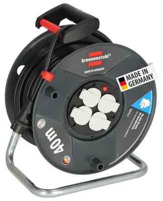 Imagen del producto de Carrete de cable Brennenstuhl Garant V2, 40 metros de cable: H05VV-F 3G1,5, color – Modelo Garant V2, 40 metros