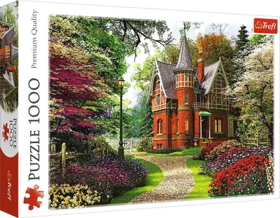 Produktbild von Trefl Puzzle - 1000 Teile - Victorian Cottage Kartonpuzzle klassisch