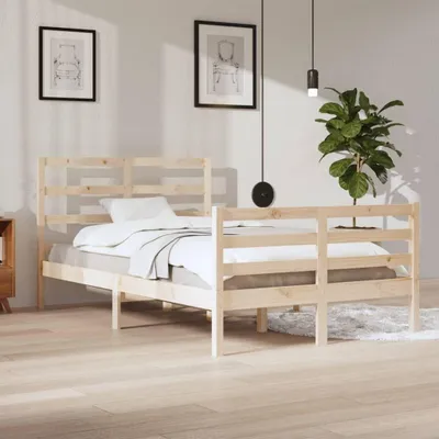 Produktbild von Bettgestell aus massivem Kiefernholz ohne Matratze 120x200 cm