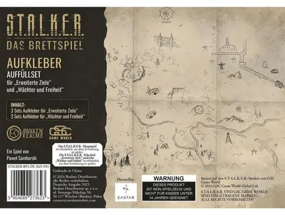 Zdjęcie produktu dla Dodatek do gry planszowej S.T.A.L.K.E.R. – Zestaw kart i naklejek #2