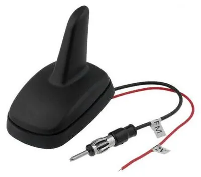 Image de Antenne radio FM/AM universelle en forme d'aileron de requin (Shark) avec fiche DIN mâle