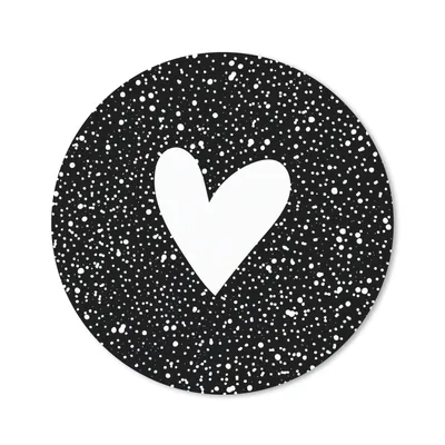 Produktbild von MuchoWow® Mauspad Mousepad Design - Liebe - Herz 40x40 cm - Mousepads - Maus Mat - Pad - Mausunterlage - Schreibtisch Accessoires