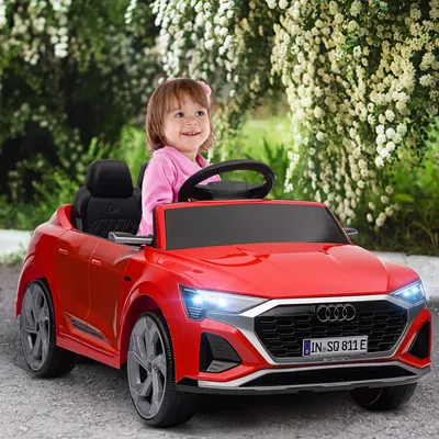 Productafbeelding van Elektrische kinderauto - Zitauto - Geschikt vanaf 3 jaar - Vierwieler - Metalen frame - Afmetingen 45,7 cm - Rood