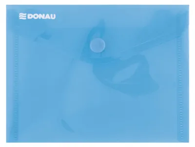 Produktbild von DONAU Umschlagmappe Schnappverschluss PP A6 180 Mikron Blau / / Typ-Umschlag/Art