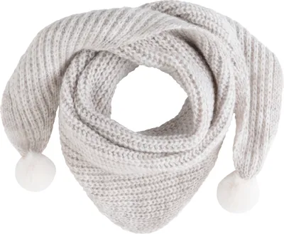 Immagine prodotto di Baby's Only sciarpa triangolare con pompon Cool - Ecru - 3-8 anni - 100%.poliacrilico