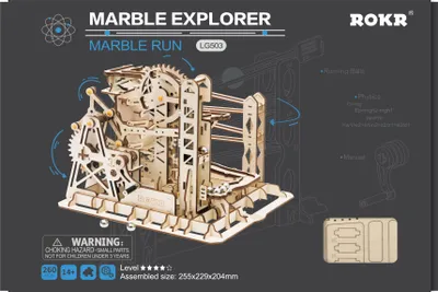 Produktbild von ROBOTIME Rokr 3D Holzpuzzle Kugelbahn: Explorer 260 Teile