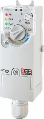 Produktbild von EOB Anlegethermostat 646, elektronisch, PT02, weiß