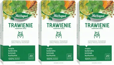 Produktbild von Herbapol Verdauungstee 60 Teebeutel - Kräutertee für Verdauung Magen Darm Tee