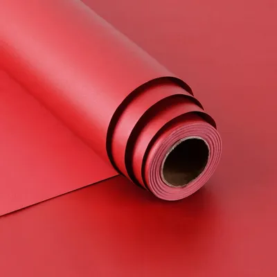Image de Papier cadeau rouge, dimensions 43 cm x 10 m, idéal pour diverses occasions
