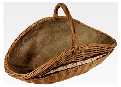 Produktbild von Kaminholzkorb aus Weide mit Jute (72 x 43 x 44 cm)
