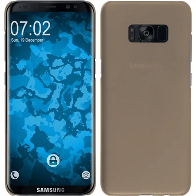 Produktbild von PhoneNatic Case kompatibel mit Samsung Galaxy S8 - Hülle gold gummiert Hard-case + flexible Folie