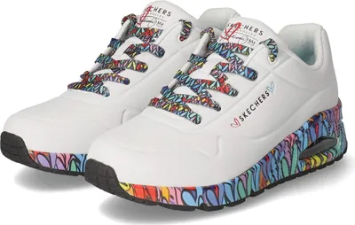Produktbild von Skechers Damen Low Sneaker RAVAGED LOVE Weiß Synthetik Größe: 39