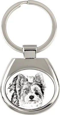 Produktbild von Biewer Terrier, Biewer Yorkshire Terrier - Schlüsselanhänger mit Hund, Anhänger mit Aufdruck, personalisierter Anhänger der Marke Art-Dog