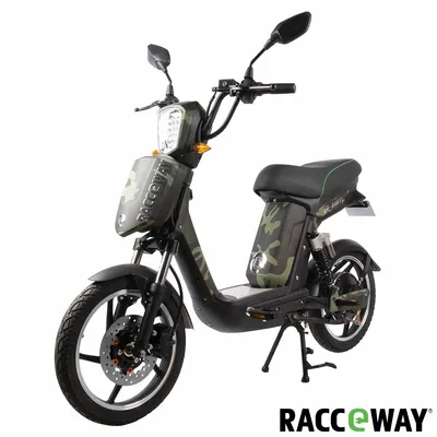 Produktbild von Elektroskútr RACCEWAY® E-BABETA®, maskáč zelený