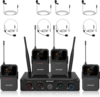 Immagine prodotto di Sistema di microfoni wireless UHF a 4 canali