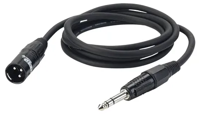 Immagine prodotto di Da XLR maschio a jack stereo nero 6 m