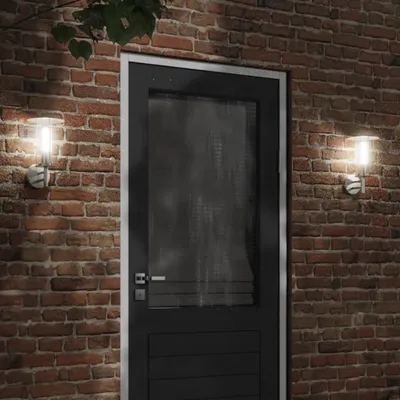 Immagine prodotto di vidaXL Applique da esterno in acciaio inox argento