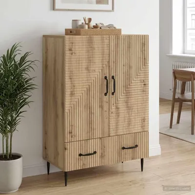Image de Maison Exclusive - Buffet en chêne Artisan 66 x 34,5 x 95 cm, aggloméré