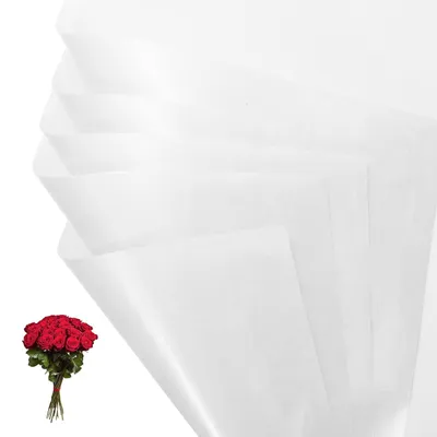 Productafbeelding van Omgoods - 20 Vellen Waterproof Bouquet Papier in Wit voor Bloemverpakking