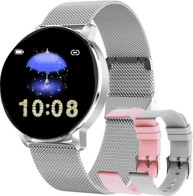 Produktbild von Frauen-Fitness-Tracker mit Blutdruckmessung Fitnessuhr mit Herzfrequenzmonitor Schlafüberwachung IP67 wasserdichte Sportuhr Schrittzähler IOS Android