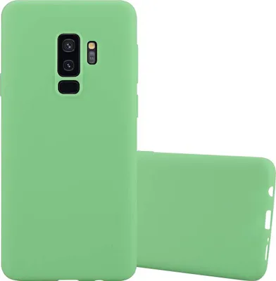 Produktbild von Cadorabo Hülle für Samsung Galaxy S9 PLUS Schutzhülle in Grün Handyhülle TPU Silikon Etui Case Cover