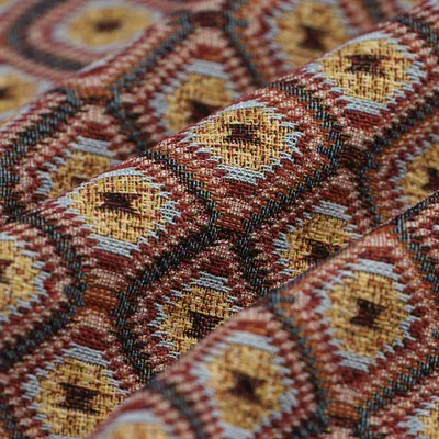 Productafbeelding van Jacquard stof, ruitmotief, Uxul, 138 cm, , geschikt voor decoratie