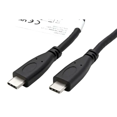 Obrázek produktu pro ROLINE 11.02.9057, 1 m, USB C, USB C, USB 3.2 Gen 2 (3.1 Gen 2), 10 Gbit/s, Černá