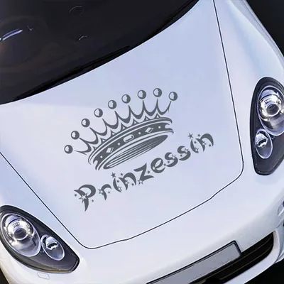 Produktbild von Aufkleber - Autoaufkleber "Prinzessin" 60cm x 36cm anthrazit - Tuning Carystyling Heckscheibe Auto