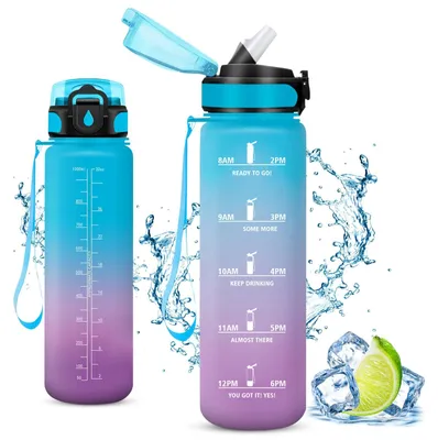 Produktbild von 1-Liter-Trinkflasche, ideal für Sport und Fitness