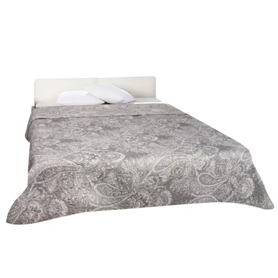 Produktbild von Tagesdecke XXL (220x240 cm) mit wattierter Zwischenlage, Wendedecke im Design: Paisley