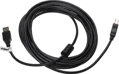 Produktbild von vhbw USB A auf USB B Druckerkabel Scannerkabel Adapterkabel - 5 m Schwarz