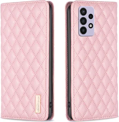 Obrázek produktu pro Galaxy A72 Pouzdro, Elegantní Flip Kožené Pouzdro s Kapsami na Karty a Stojánkem pro Samsung Galaxy A72 5G / A72 4G Růžový