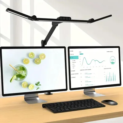 Obrázek produktu pro LED stolní lampa – klipová lampa – 24 W – s regulací jasu – dotykové ovládání – 1500 lm – denní světlo